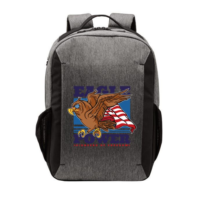 Eagle Power Pioneers Of Freedom American Flag Vector Backpack
