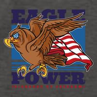 Eagle Power Pioneers Of Freedom American Flag Vector Backpack