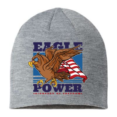 Eagle Power Pioneers Of Freedom American Flag Sustainable Beanie