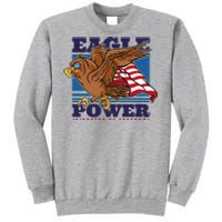 Eagle Power Pioneers Of Freedom American Flag Tall Sweatshirt