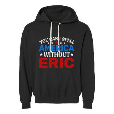 EricS Patriotic Pride 4th Of July Celebration Garment-Dyed Fleece Hoodie