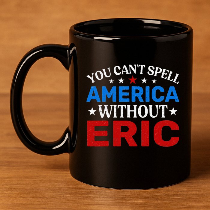 EricS Patriotic Pride 4th Of July Celebration 11oz C Handle Ceramic Mug