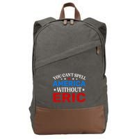 EricS Patriotic Pride 4th Of July Celebration Cotton Canvas Backpack