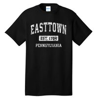 Easttown Pennsylvania Pa Vintage Sports Established Tall T-Shirt