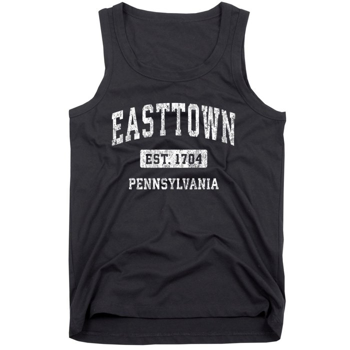 Easttown Pennsylvania Pa Vintage Sports Established Tank Top