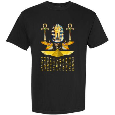 Egyptian Pyramids Pharaoh Tut King Tutankhamun Garment-Dyed Heavyweight T-Shirt