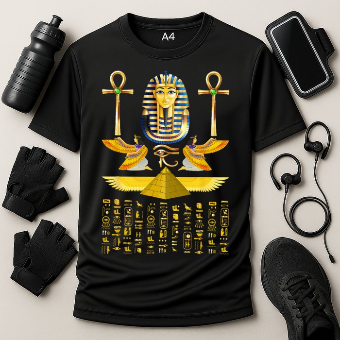 Egyptian Pyramids Pharaoh Tut King Tutankhamun Performance Shirt