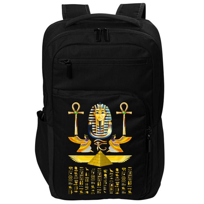Egyptian Pyramids Pharaoh Tut King Tutankhamun Impact Tech Backpack