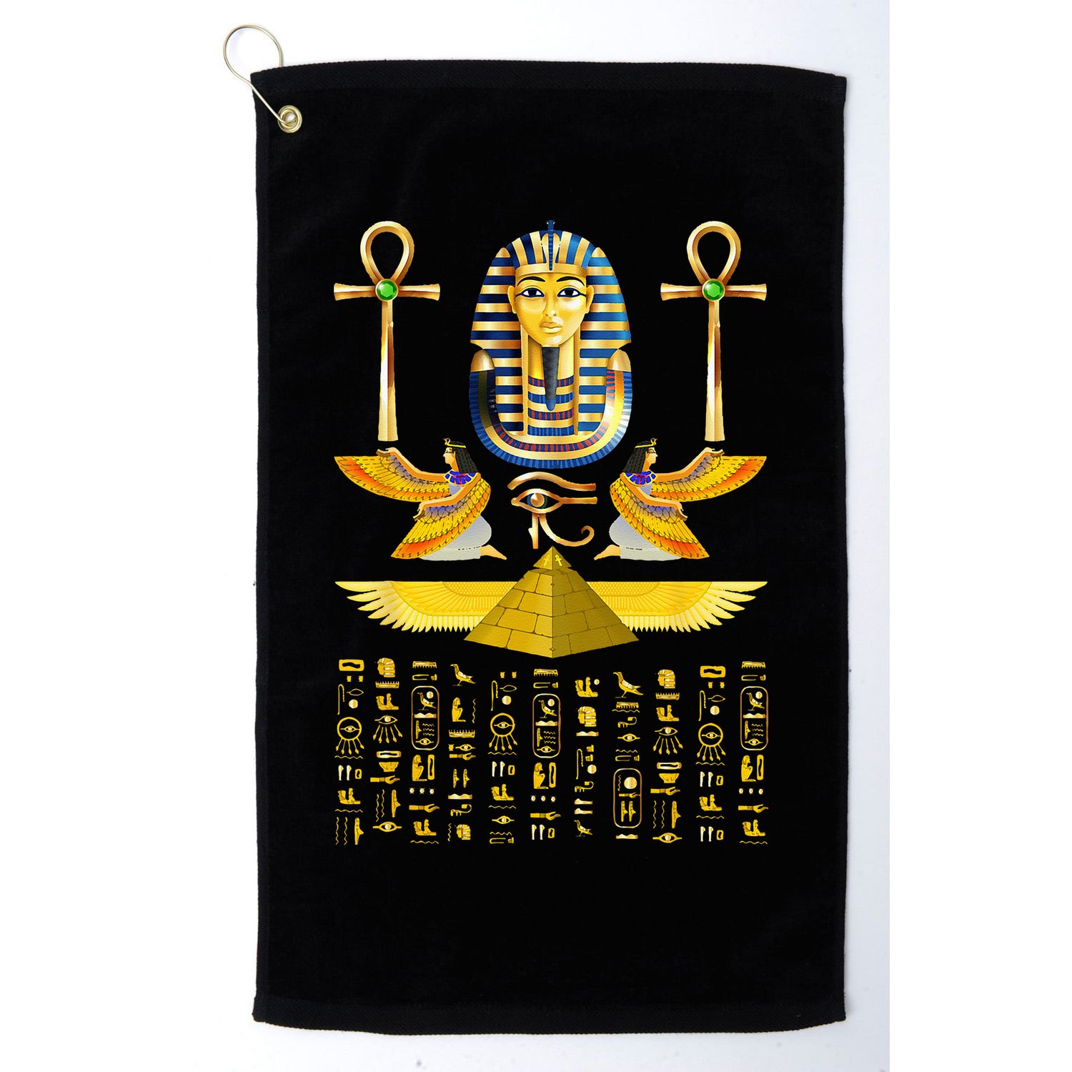 Egyptian Pyramids Pharaoh Tut King Tutankhamun Golf Towel