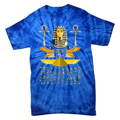 Egyptian Pyramids Pharaoh Tut King Tutankhamun Tie-Dye T-Shirt