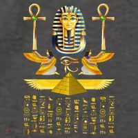 Egyptian Pyramids Pharaoh Tut King Tutankhamun Vector Backpack