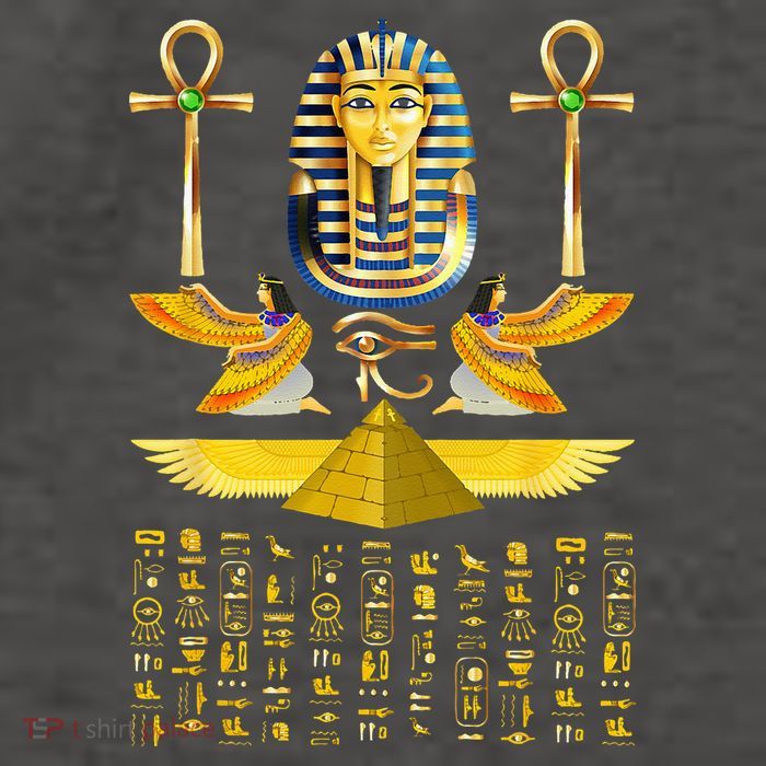 Egyptian Pyramids Pharaoh Tut King Tutankhamun Vector Backpack