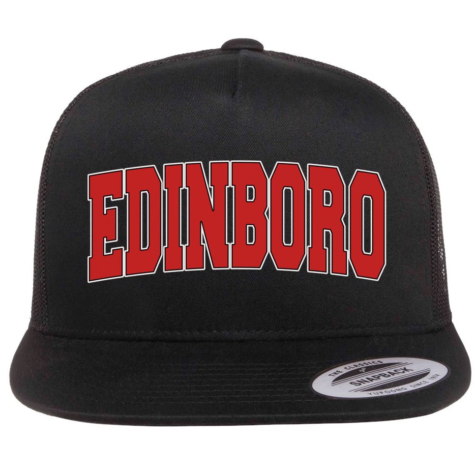 Edinboro Pa Pennsylvania Varsity Style Usa Vintage Sports Gift Flat Bill Trucker Hat