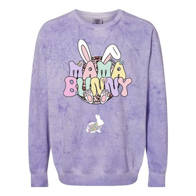 Easter Pregnancy Quote Pregnant Mom Mama Bunny Baby Bunny Colorblast Crewneck Sweatshirt