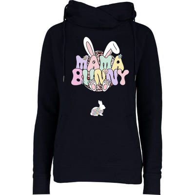 Easter Pregnancy Quote Pregnant Mom Mama Bunny Baby Bunny Womens Funnel Neck Pullover Hood