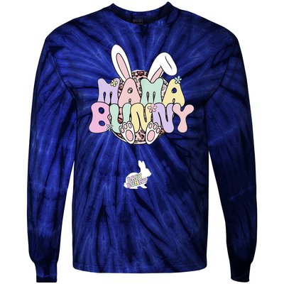 Easter Pregnancy Quote Pregnant Mom Mama Bunny Baby Bunny Tie-Dye Long Sleeve Shirt