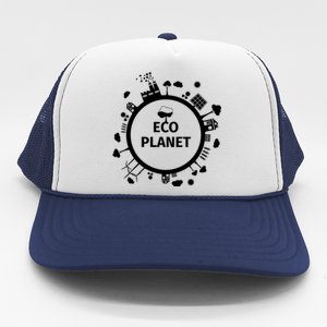 Eco Planet Renewable Energy Solar Wind Clean Air Water Peace Gift Trucker Hat