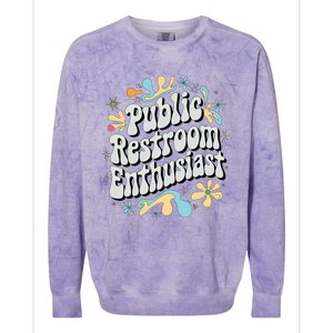 Embarrassing Public Restroom Inappropriate Colorblast Crewneck Sweatshirt