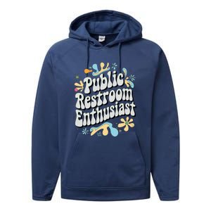 Embarrassing Public Restroom Inappropriate Performance Fleece Hoodie