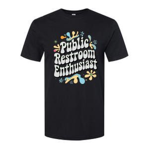 Embarrassing Public Restroom Inappropriate Softstyle CVC T-Shirt