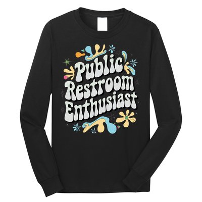 Embarrassing Public Restroom Funny Inappropriate Long Sleeve Shirt