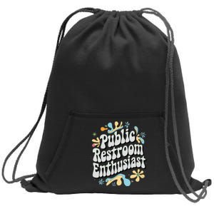 Embarrassing Public Restroom Funny Inappropriate Sweatshirt Cinch Pack Bag