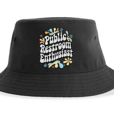 Embarrassing Public Restroom Funny Inappropriate Sustainable Bucket Hat