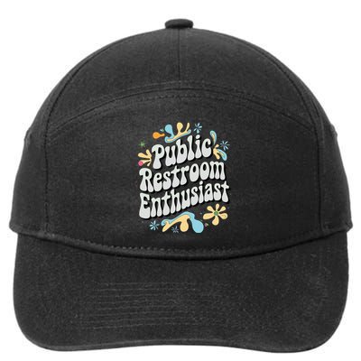 Embarrassing Public Restroom Funny Inappropriate 7-Panel Snapback Hat