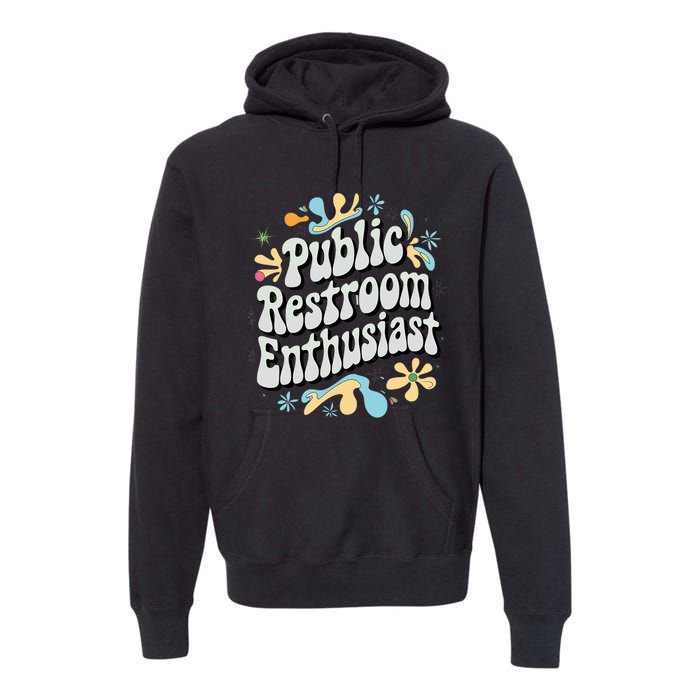 Embarrassing Public Restroom Funny Inappropriate Premium Hoodie