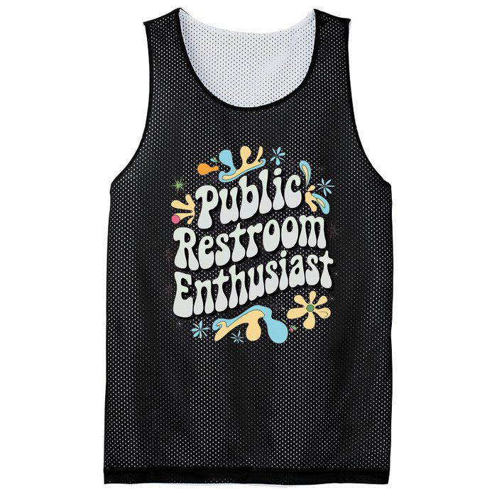 Embarrassing Public Restroom Funny Inappropriate Mesh Reversible Basketball Jersey Tank