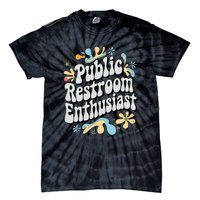 Embarrassing Public Restroom Funny Inappropriate Tie-Dye T-Shirt