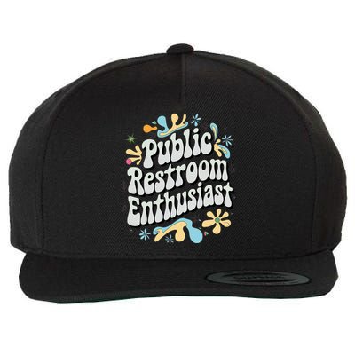 Embarrassing Public Restroom Funny Inappropriate Wool Snapback Cap