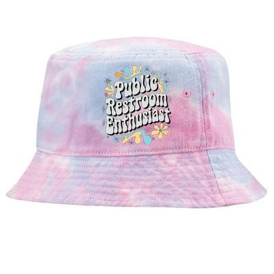 Embarrassing Public Restroom Funny Inappropriate Tie-Dyed Bucket Hat