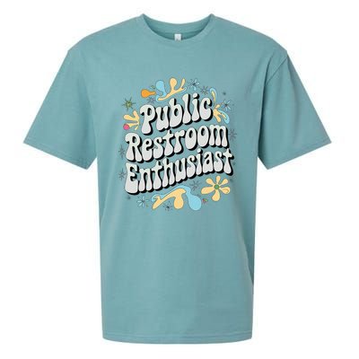 Embarrassing Public Restroom Funny Inappropriate Sueded Cloud Jersey T-Shirt