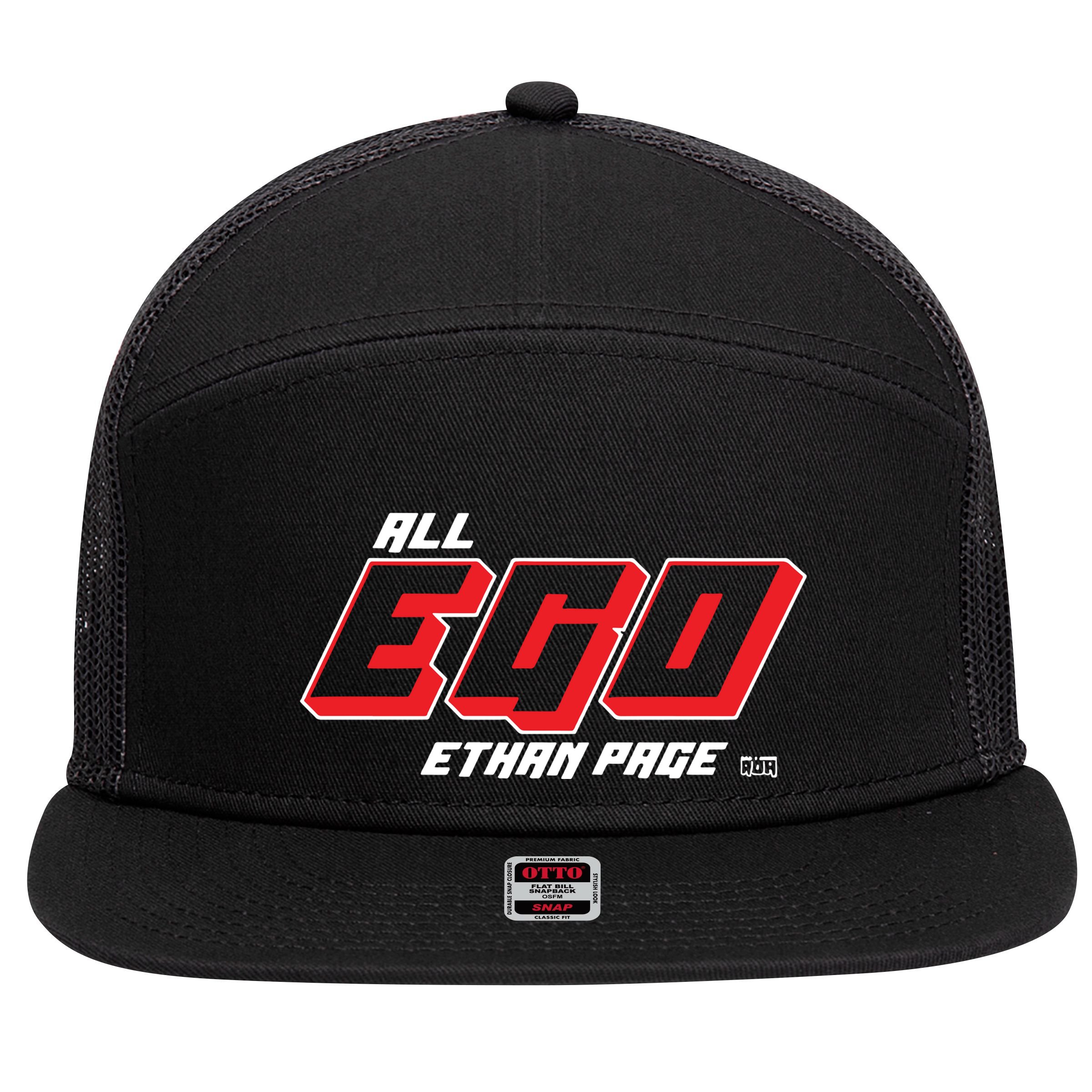 Ethan Page – Ring Of Ego 7 Panel Mesh Trucker Snapback Hat
