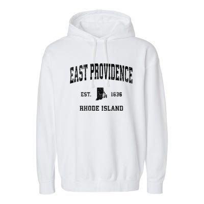 East Providence Rhode Island Ri Vintage Sports Garment-Dyed Fleece Hoodie