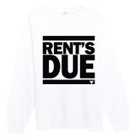 Embiid Project Rock Rents Due Premium Crewneck Sweatshirt