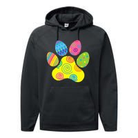 Easter Pet Sitter Paw Art Bunny Ears Eggs Funny Performance Fleece Hoodie