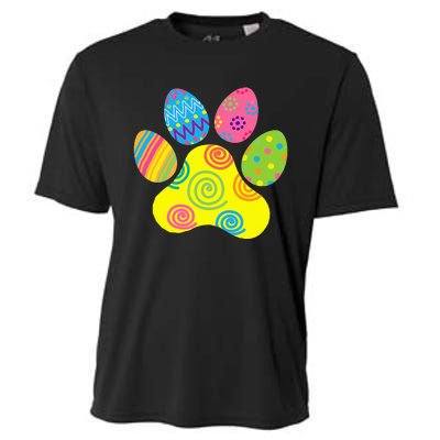 Easter Pet Sitter Paw Art Bunny Ears Eggs Funny Cooling Performance Crew T-Shirt