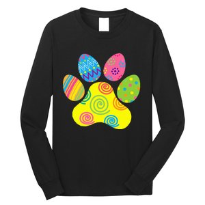 Easter Pet Sitter Paw Art Bunny Ears Eggs Funny Long Sleeve Shirt