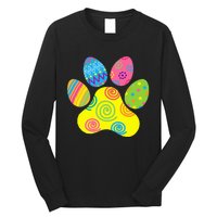 Easter Pet Sitter Paw Art Bunny Ears Eggs Funny Long Sleeve Shirt