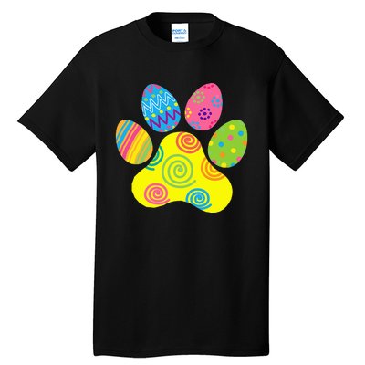 Easter Pet Sitter Paw Art Bunny Ears Eggs Funny Tall T-Shirt