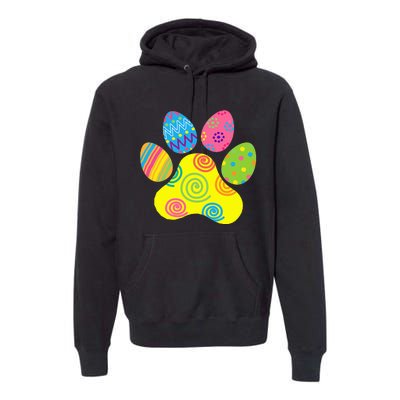 Easter Pet Sitter Paw Art Bunny Ears Eggs Funny Premium Hoodie