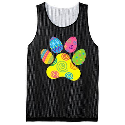 Easter Pet Sitter Paw Art Bunny Ears Eggs Funny Mesh Reversible Basketball Jersey Tank