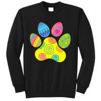 Easter Pet Sitter Paw Art Bunny Ears Eggs Funny Tall Sweatshirt