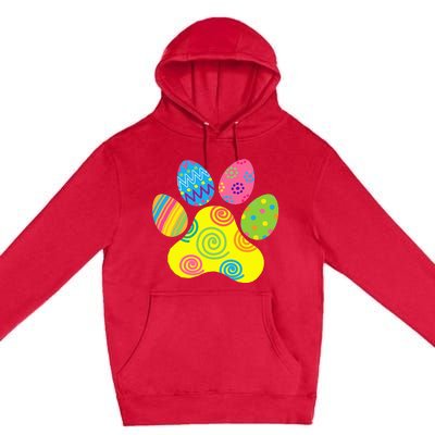 Easter Pet Sitter Paw Art Bunny Ears Eggs Funny Premium Pullover Hoodie