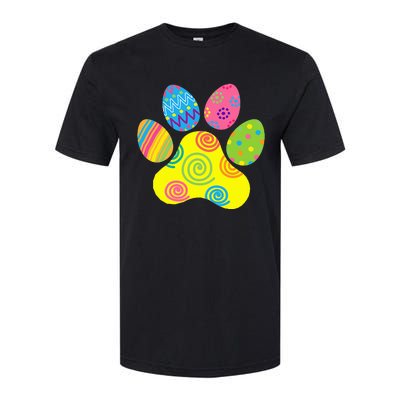 Easter Pet Sitter Paw Art Bunny Ears Eggs Funny Softstyle CVC T-Shirt