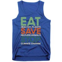 Eat Plants Save Animals Quote Stop Climate Change Gift Tank Top