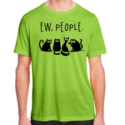 Ew People Speak Black Cat Animals Mood Funnny Sad Cat Friend Adult ChromaSoft Performance T-Shirt