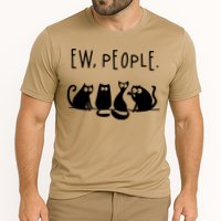 Ew People Speak Black Cat Animals Mood Funnny Sad Cat Friend Cooling Performance Crew T-Shirt